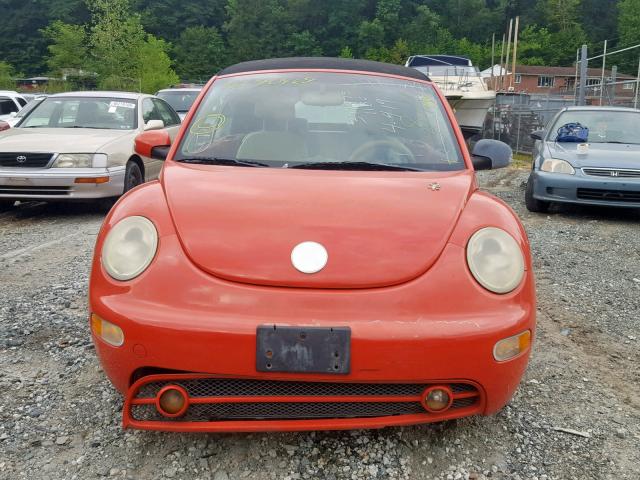 3VWCM31Y65M362410 - 2005 VOLKSWAGEN NEW BEETLE ნარინჯისფერი ფოტო 9