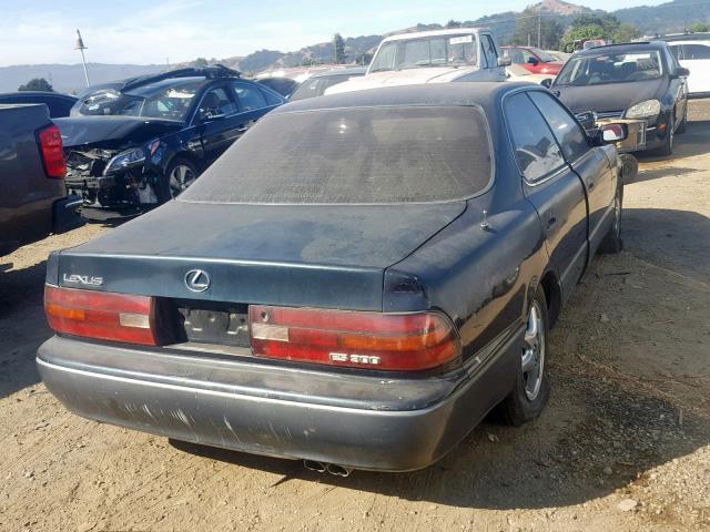 JT8VK13T6N0018195 - 1992 LEXUS ES 300 GREEN photo 4