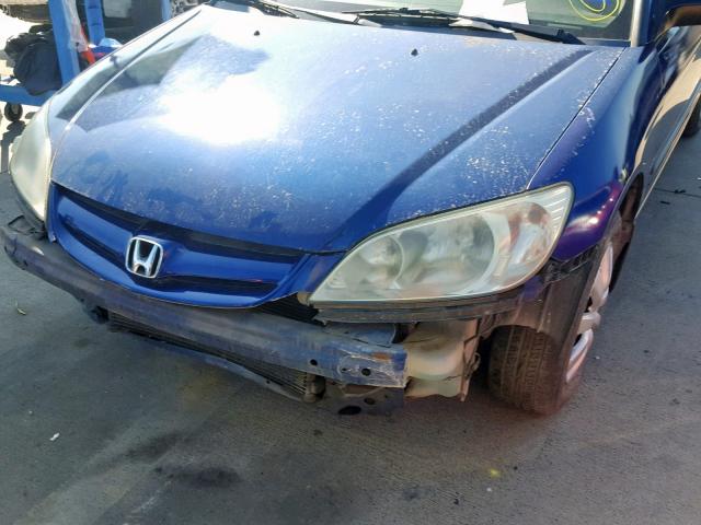 2HGES16344H581867 - 2004 HONDA CIVIC DX V BLUE photo 9