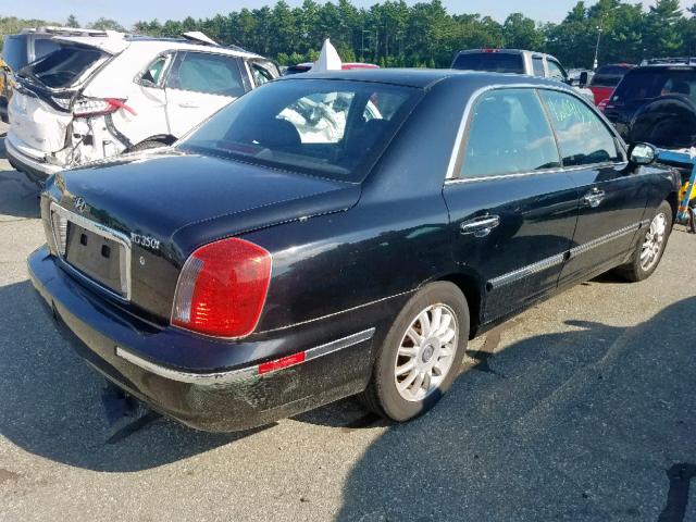 KMHFU45E74A362560 - 2004 HYUNDAI XG 350 BLACK photo 4