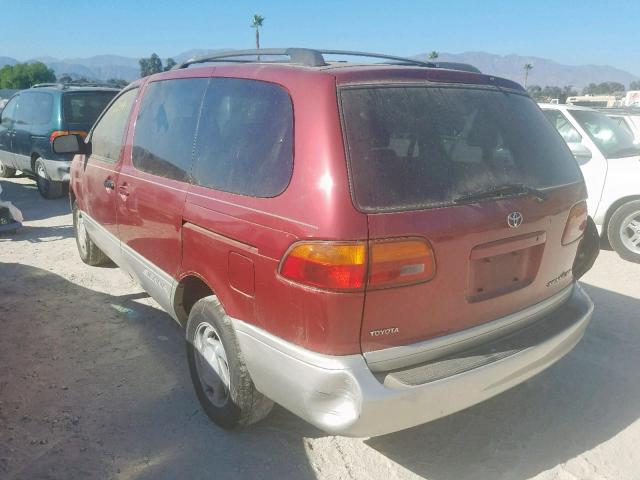 4T3ZF13C9XU092846 - 1999 TOYOTA SIENNA LE BURGUNDY photo 3