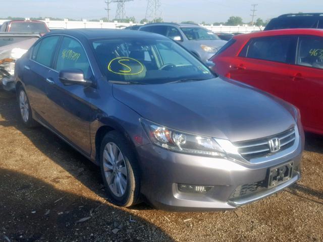 1HGCR2F82FA183739 - 2015 HONDA ACCORD EXL GRAY photo 1