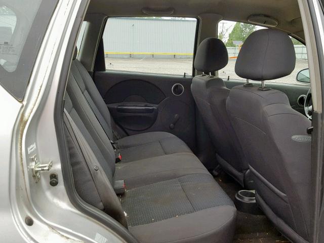 KL1TD66608B012219 - 2008 CHEVROLET AVEO BASE Күміс фото 6