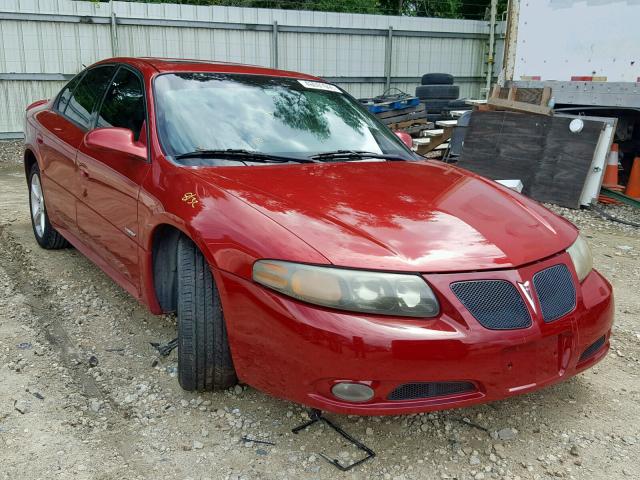 1G2HZ54Y04U255806 - 2004 PONTIAC BONNEVILLE MAROON photo 1