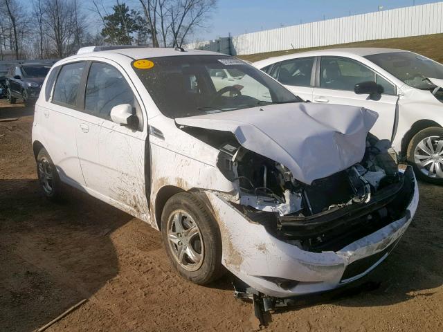 KL1TD66E09B383244 - 2009 CHEVROLET AVEO LS WHITE photo 1