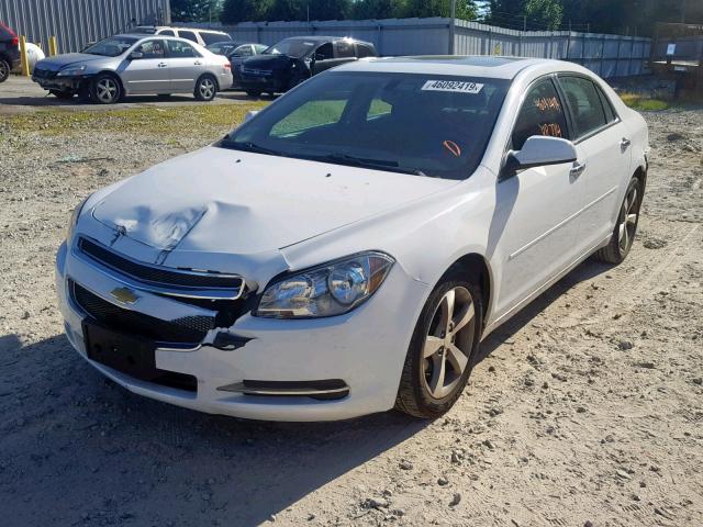 1G1ZC5E06CF192054 - 2012 CHEVROLET MALIBU 1LT WHITE photo 2