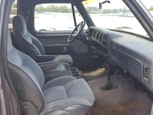 3B4GM17Z0LM056130 - 1990 DODGE RAMCHARGER GRAY photo 5