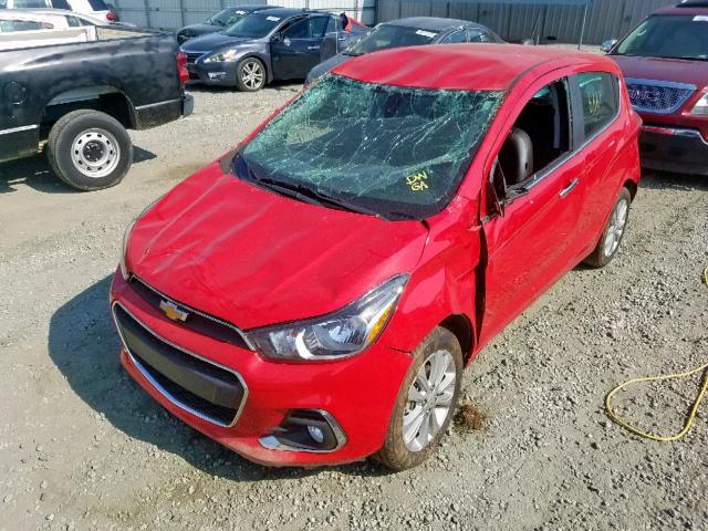 KL8CF6SA0HC730675 - 2017 CHEVROLET SPARK 2LT RED photo 2