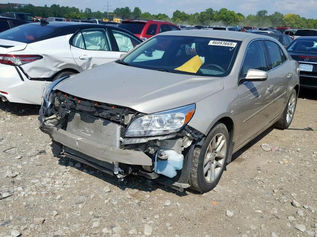 1G11C5SL6EF265471 - 2014 CHEVROLET MALIBU 1LT GOLD photo 2