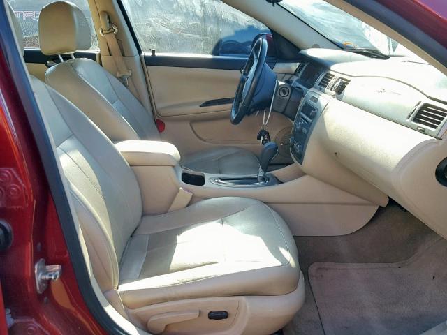 2G1WD58C979210888 - 2007 CHEVROLET IMPALA SUP Бордовый фото 5