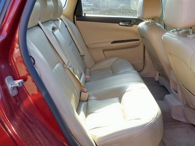 2G1WD58C979210888 - 2007 CHEVROLET IMPALA SUP Бордовый фото 6