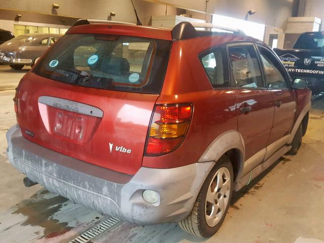 5Y2SL65856Z442696 - 2006 PONTIAC VIBE RED photo 4