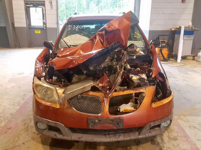 5Y2SL65856Z442696 - 2006 PONTIAC VIBE RED photo 9