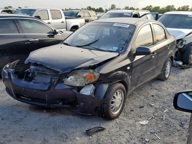 KL1TD56637B181112 - 2007 CHEVROLET AVEO BASE Қара фото 2