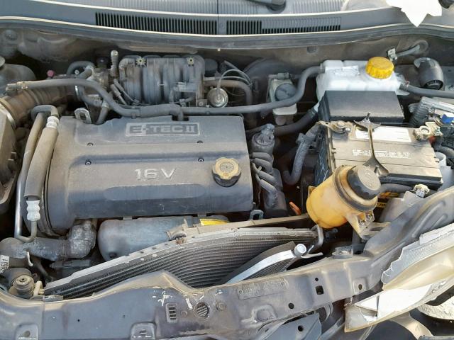 KL1TD56637B181112 - 2007 CHEVROLET AVEO BASE Қара фото 7
