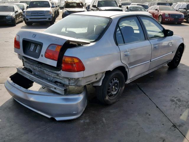 2HGEJ6610YH502201 - 2000 HONDA CIVIC BASE SILVER photo 4