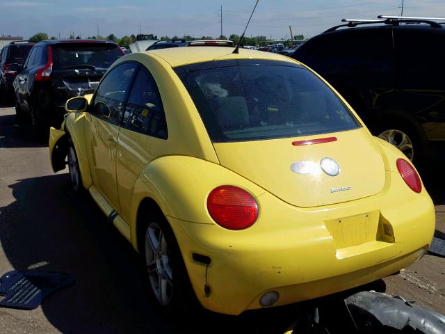 3VWCD31CX4M409277 - 2004 VOLKSWAGEN NEW BEETLE ყვითელი ფოტო 3