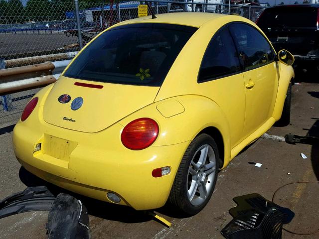 3VWCD31CX4M409277 - 2004 VOLKSWAGEN NEW BEETLE ყვითელი ფოტო 4