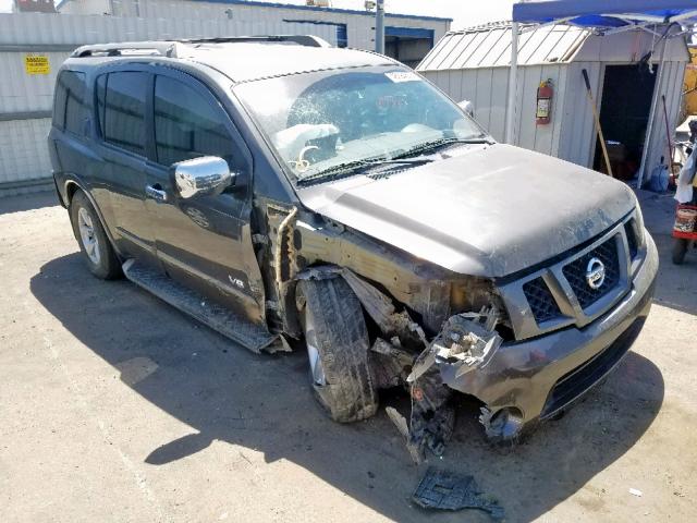 5N1AA08D18N611058 - 2008 NISSAN ARMADA SE GRAY photo 1