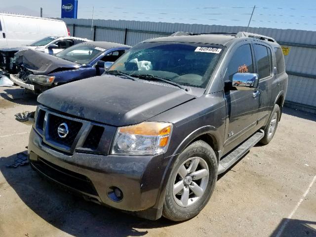 5N1AA08D18N611058 - 2008 NISSAN ARMADA SE GRAY photo 2