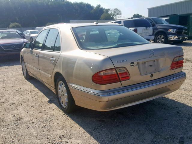 WDBJF65J91B188593 - 2001 MERCEDES-BENZ E 320 TAN photo 3