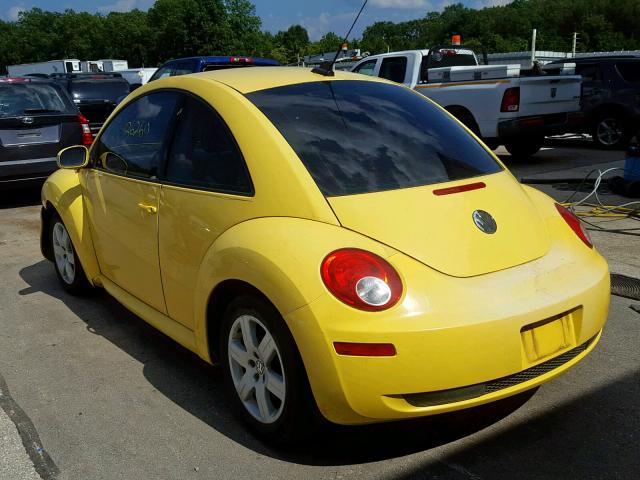 3VWRW31C27M513447 - 2007 VOLKSWAGEN NEW BEETLE ყვითელი ფოტო 3