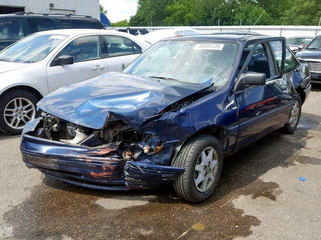 3FASP11J9TR139099 - 1996 FORD ESCORT LX BLUE photo 2