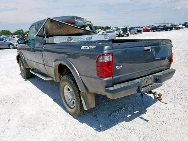 1FTYR14U84PA03446 - 2004 FORD RANGER SUP GRAY photo 3