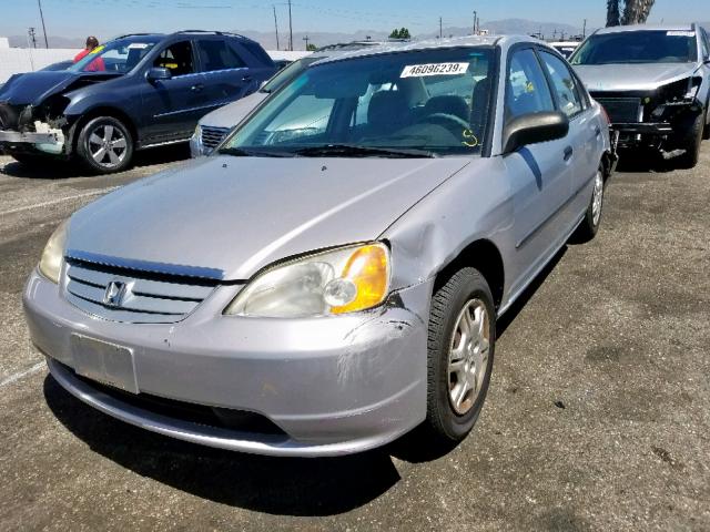 2HGES16122H554095 - 2002 HONDA CIVIC DX SILVER photo 2