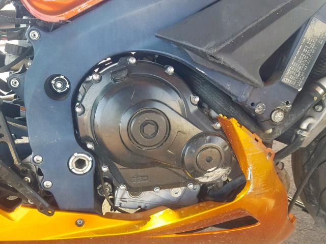 JS1GR7MA1B2101968 - 2011 SUZUKI GSX750 ORANGE photo 7