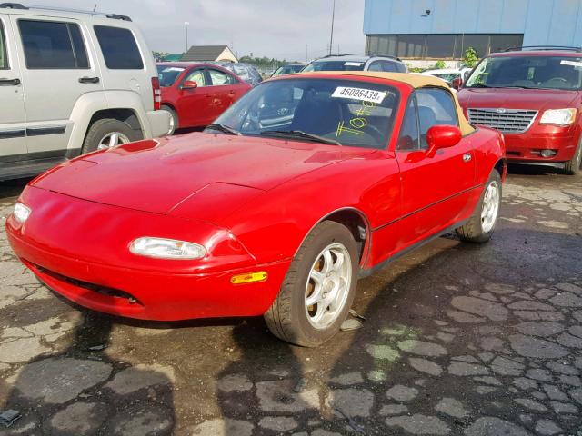 JM1NA3533T0700493 - 1996 MAZDA MX-5 MIATA RED photo 2