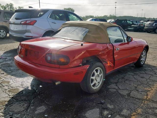 JM1NA3533T0700493 - 1996 MAZDA MX-5 MIATA RED photo 4