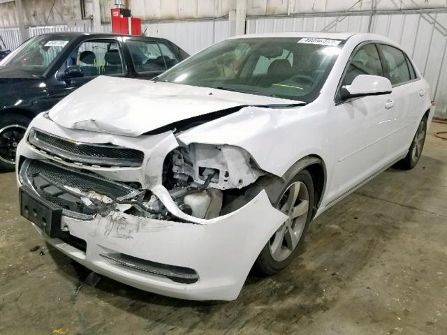 1G1ZC5E12BF381453 - 2011 CHEVROLET MALIBU 1LT WHITE photo 2