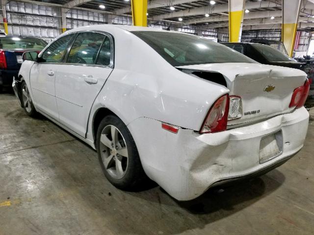 1G1ZC5E12BF381453 - 2011 CHEVROLET MALIBU 1LT WHITE photo 3