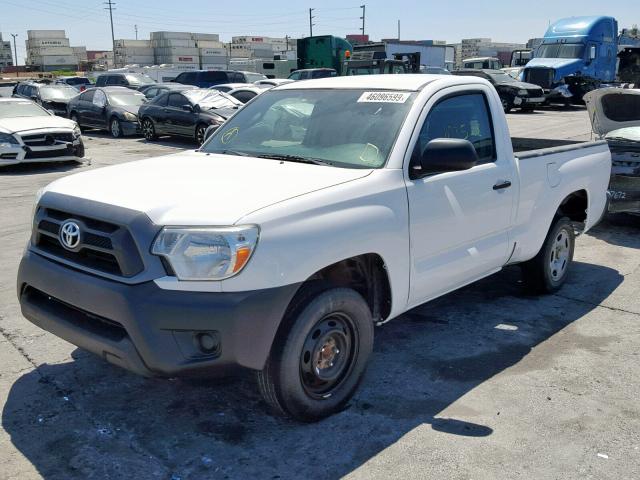 5TFNX4CNXEX032095 - 2014 TOYOTA TACOMA WHITE photo 2