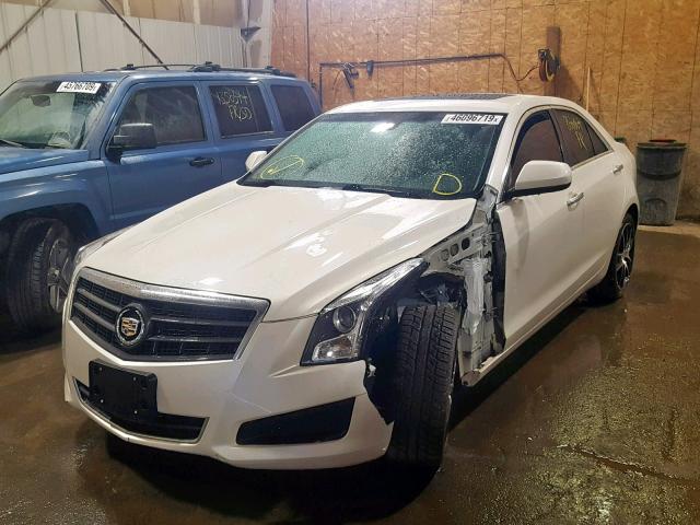 1G6AG5RX8D0172671 - 2013 CADILLAC ATS WHITE photo 2