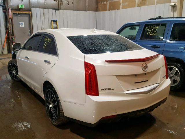 1G6AG5RX8D0172671 - 2013 CADILLAC ATS WHITE photo 3