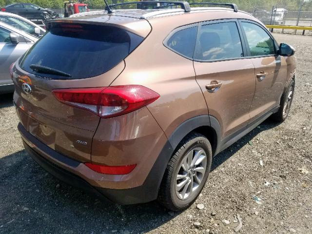 KM8J3CA42GU204263 - 2016 HYUNDAI TUCSON LIM BROWN photo 4