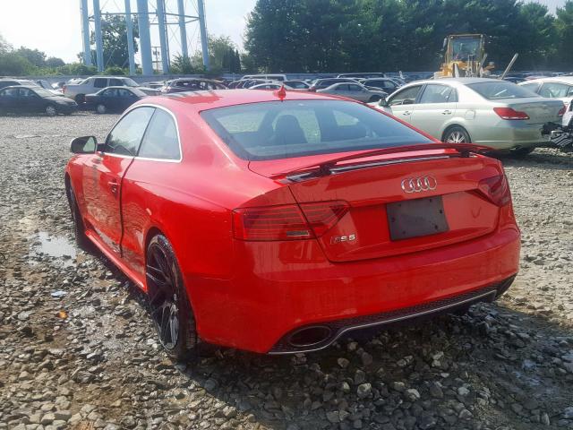 WUAC6AFR5DA900922 - 2013 AUDI RS5 RED photo 3