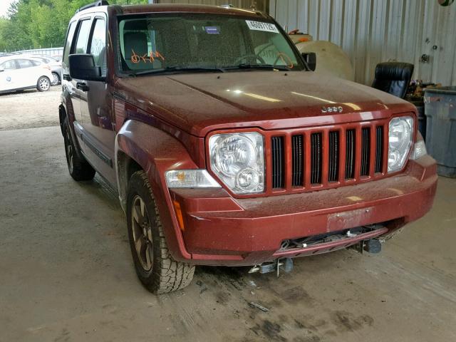 1J8GN28K18W253363 - 2008 JEEP LIBERTY SP RED photo 1