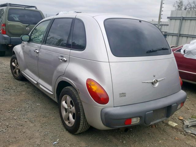 3C4FY4BB71T324026 - 2001 CHRYSLER PT CRUISER SILVER photo 3