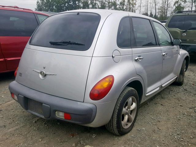 3C4FY4BB71T324026 - 2001 CHRYSLER PT CRUISER SILVER photo 4