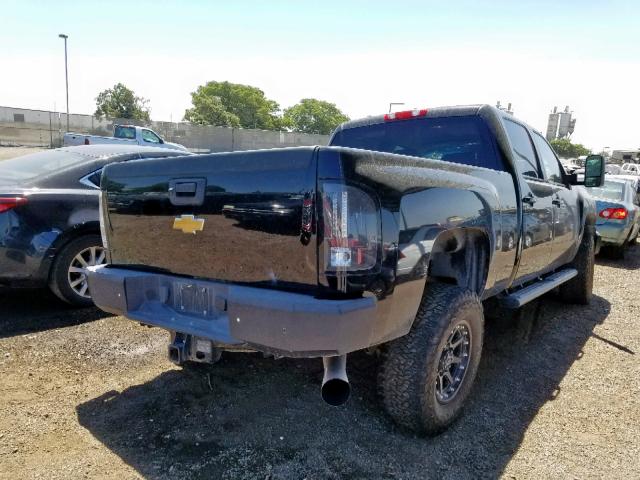 1GC1KYE84DF222104 - 2013 CHEVROLET SILVERADO BLACK photo 4