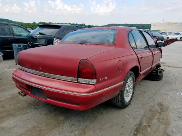 2C3HC56F0TH277707 - 1996 CHRYSLER LHS RED photo 4