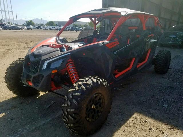 3JBVNAW47JK004163 - 2018 CAN-AM MAVERICK X ORANGE photo 2