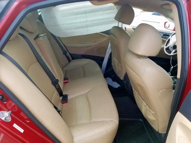 KMHEC4A41CA058635 - 2012 HYUNDAI SONATA HYB RED photo 6