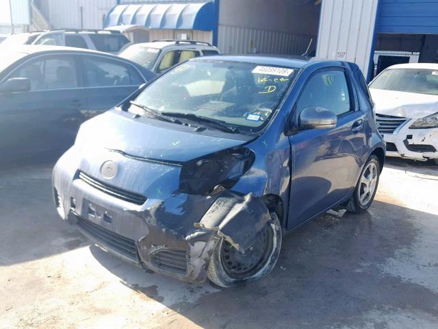 JTNJJXB01DJ023063 - 2013 TOYOTA SCION IQ BLUE photo 2