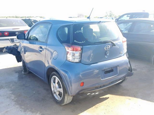 JTNJJXB01DJ023063 - 2013 TOYOTA SCION IQ BLUE photo 3