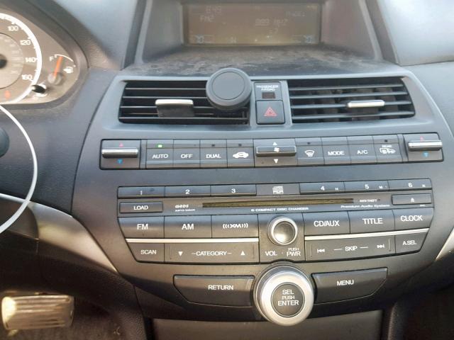 1HGCP26849A128106 - 2009 HONDA ACCORD EXL SILVER photo 9