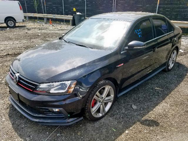 3VW5S7AJ8GM224086 - 2016 VOLKSWAGEN JETTA GLI BLACK photo 2